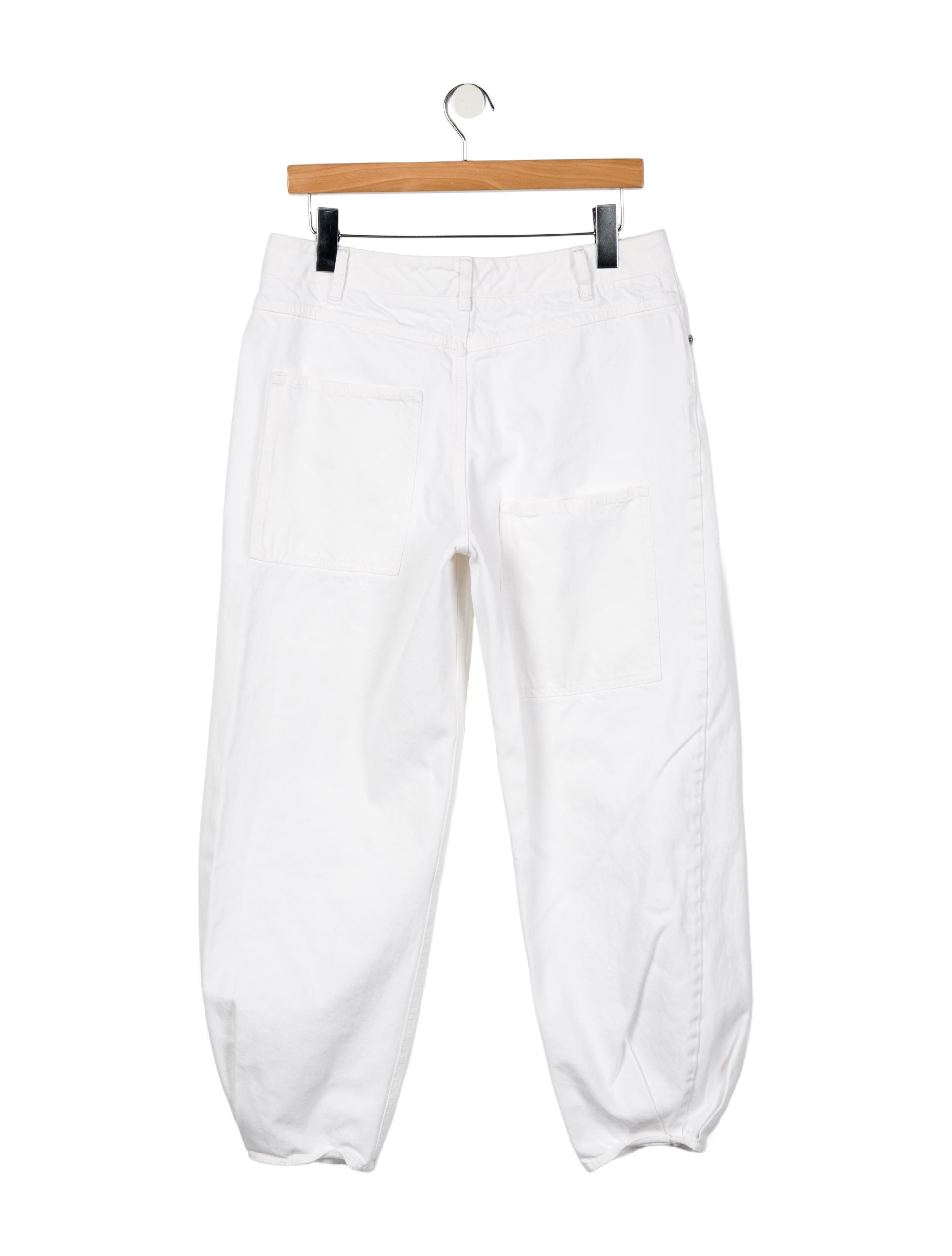 Tibi Mid-Rise Straight Leg Jeans