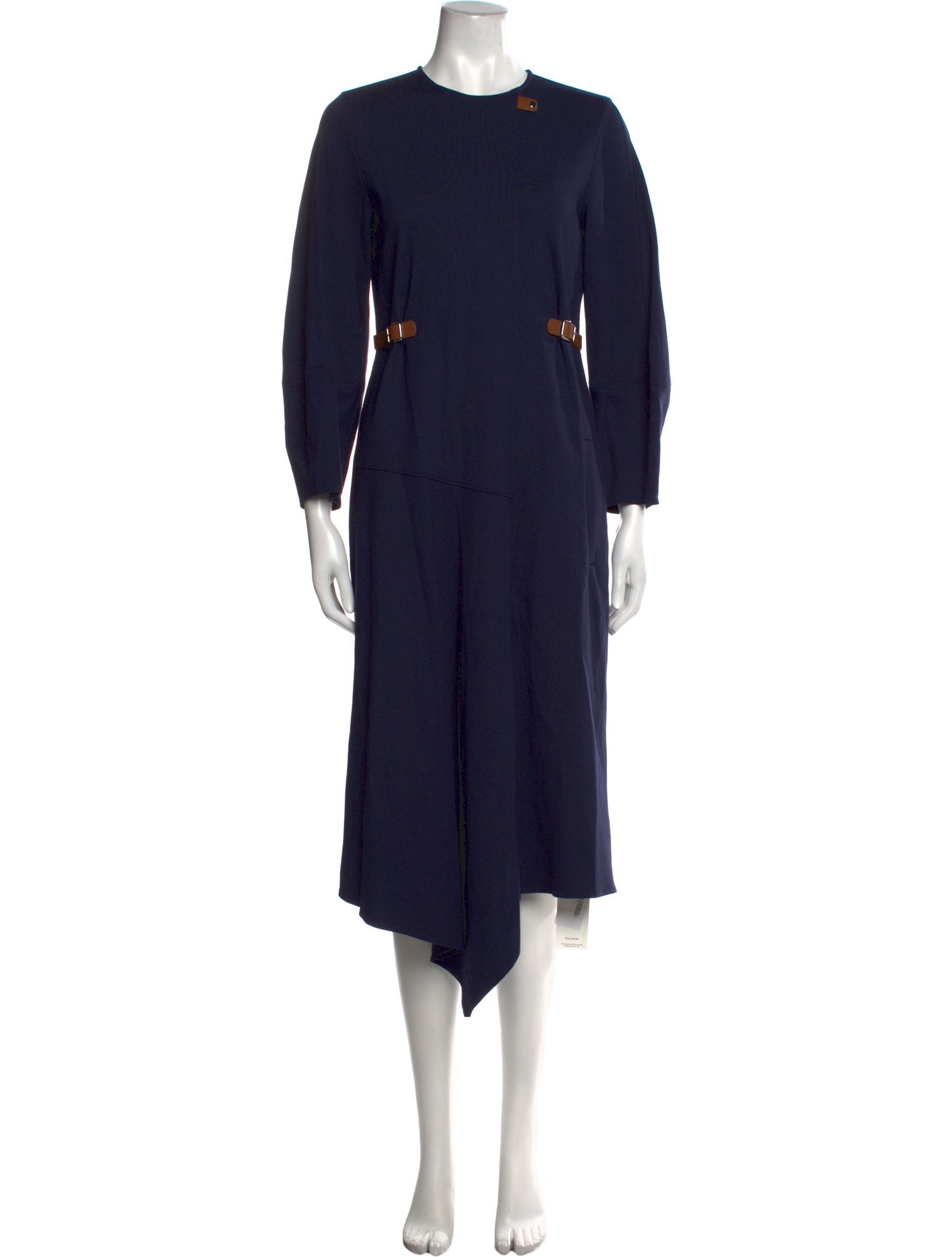 Tibi Crew Neck Midi Length Dress