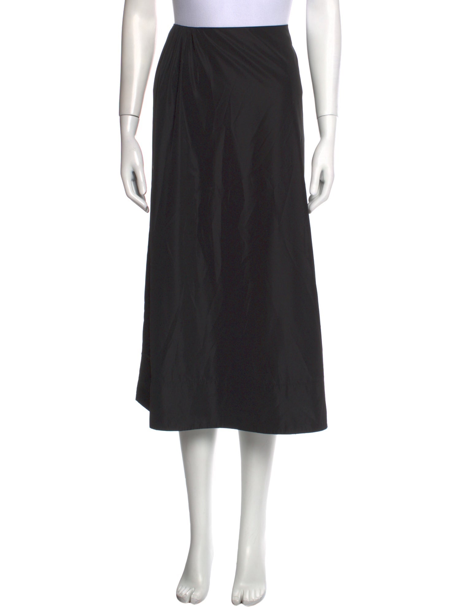 Tibi Pleated Accents Midi Length Skirt