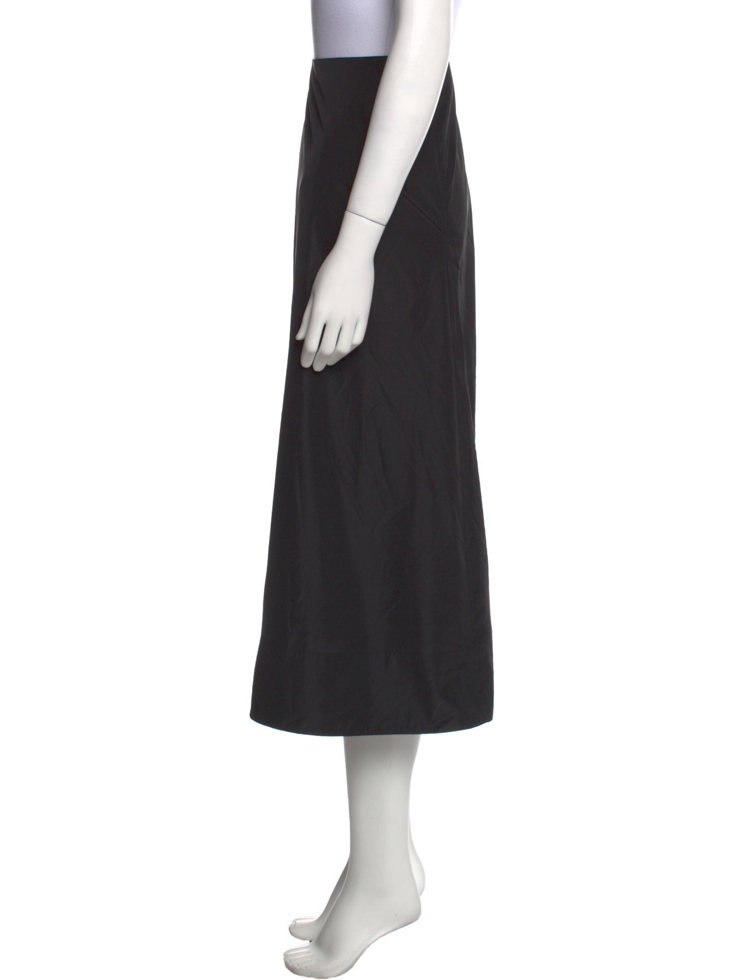 Tibi Pleated Accents Midi Length Skirt