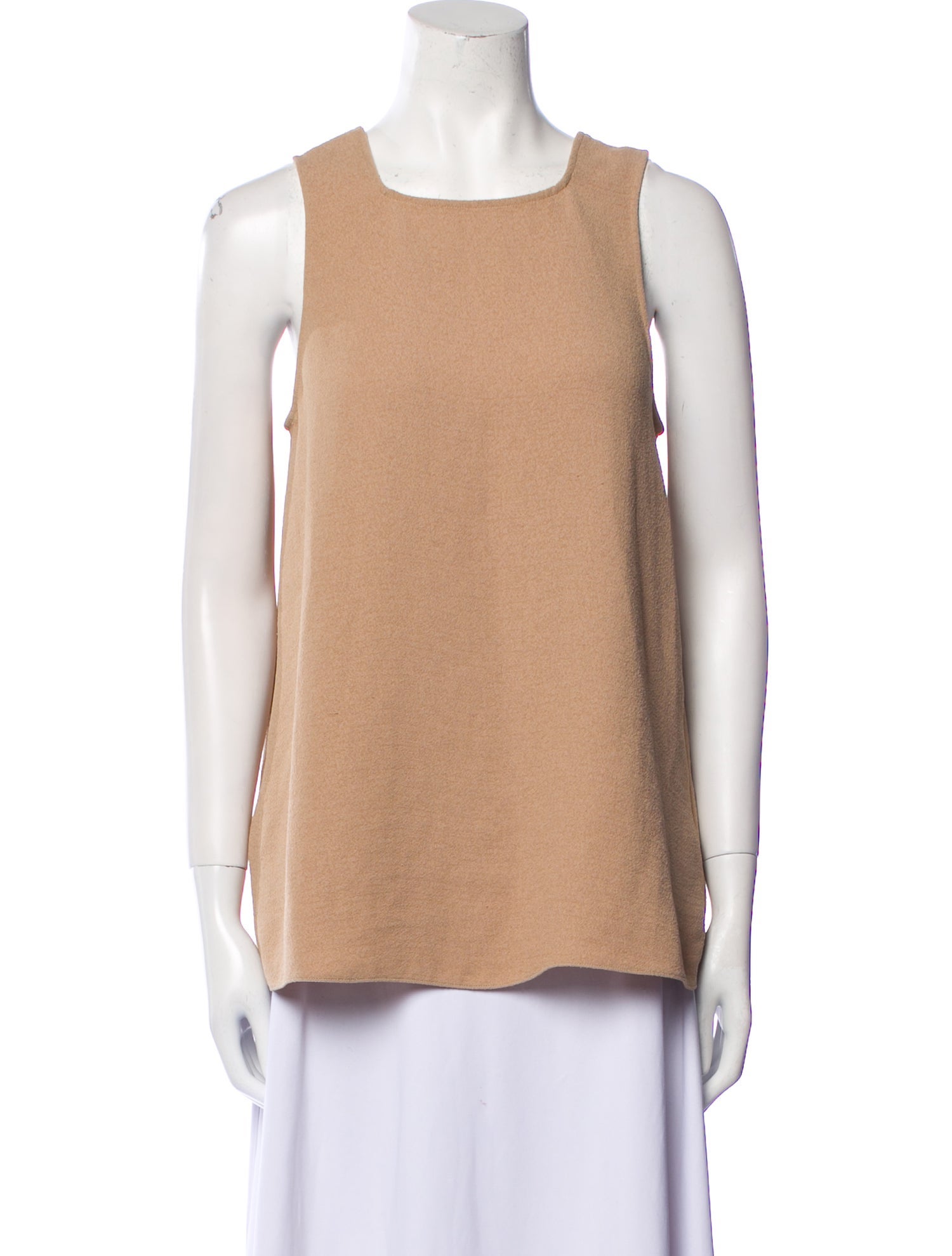 Tibi Square Neckline Sleeveless Top