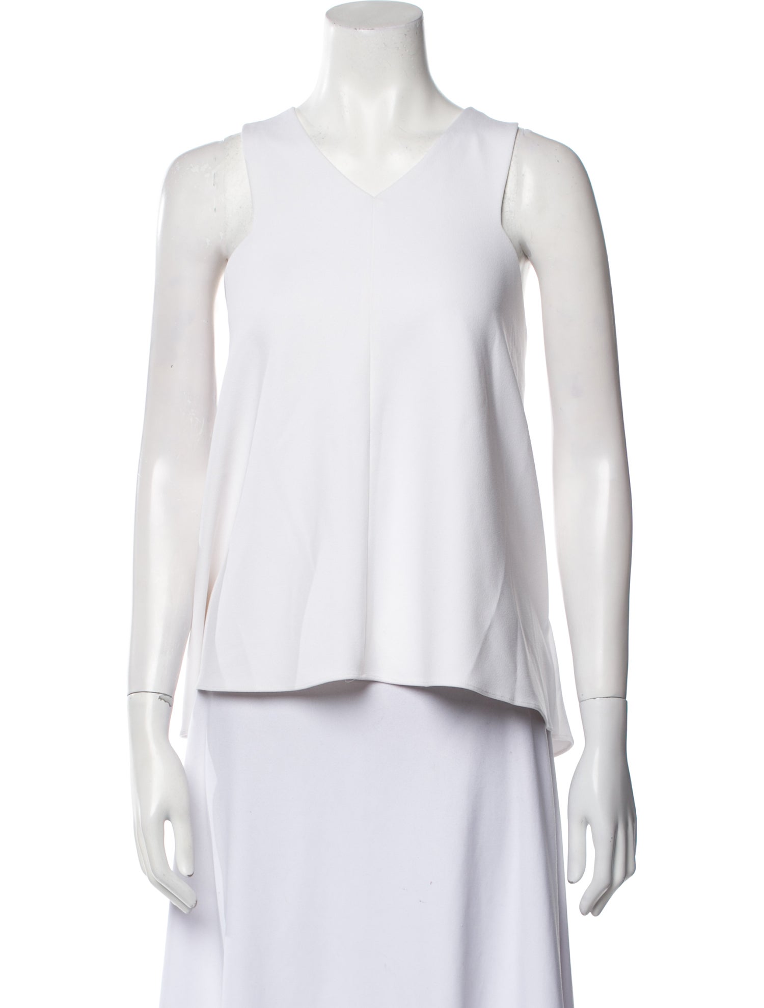 Tibi V-Neck Sleeveless Top