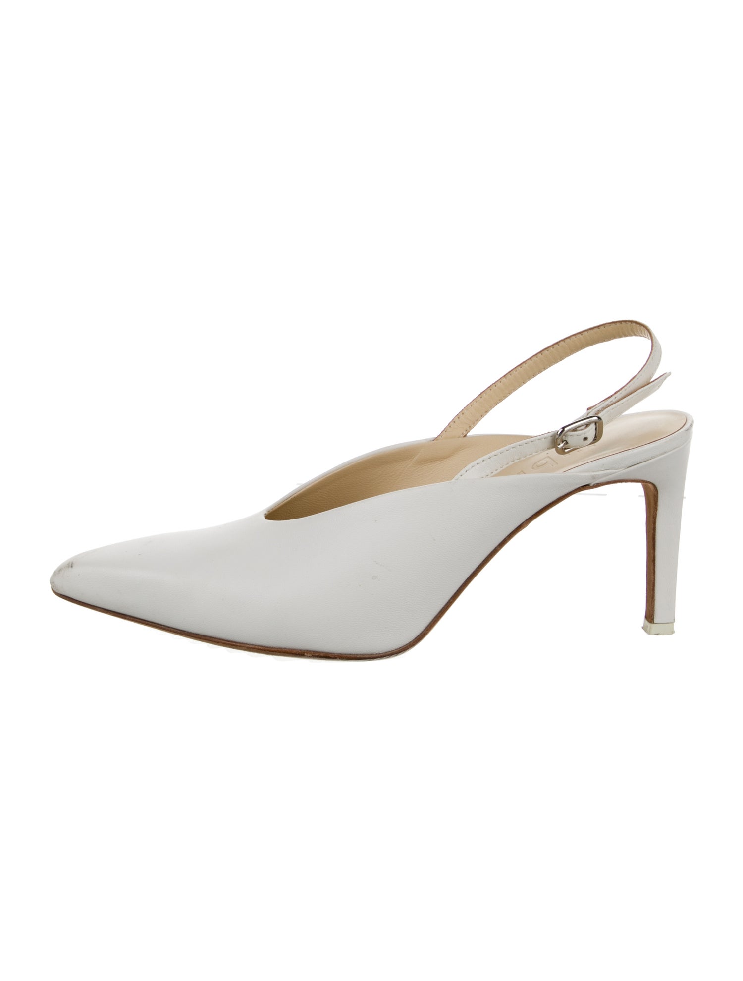 Tibi Leather Slingback Pumps