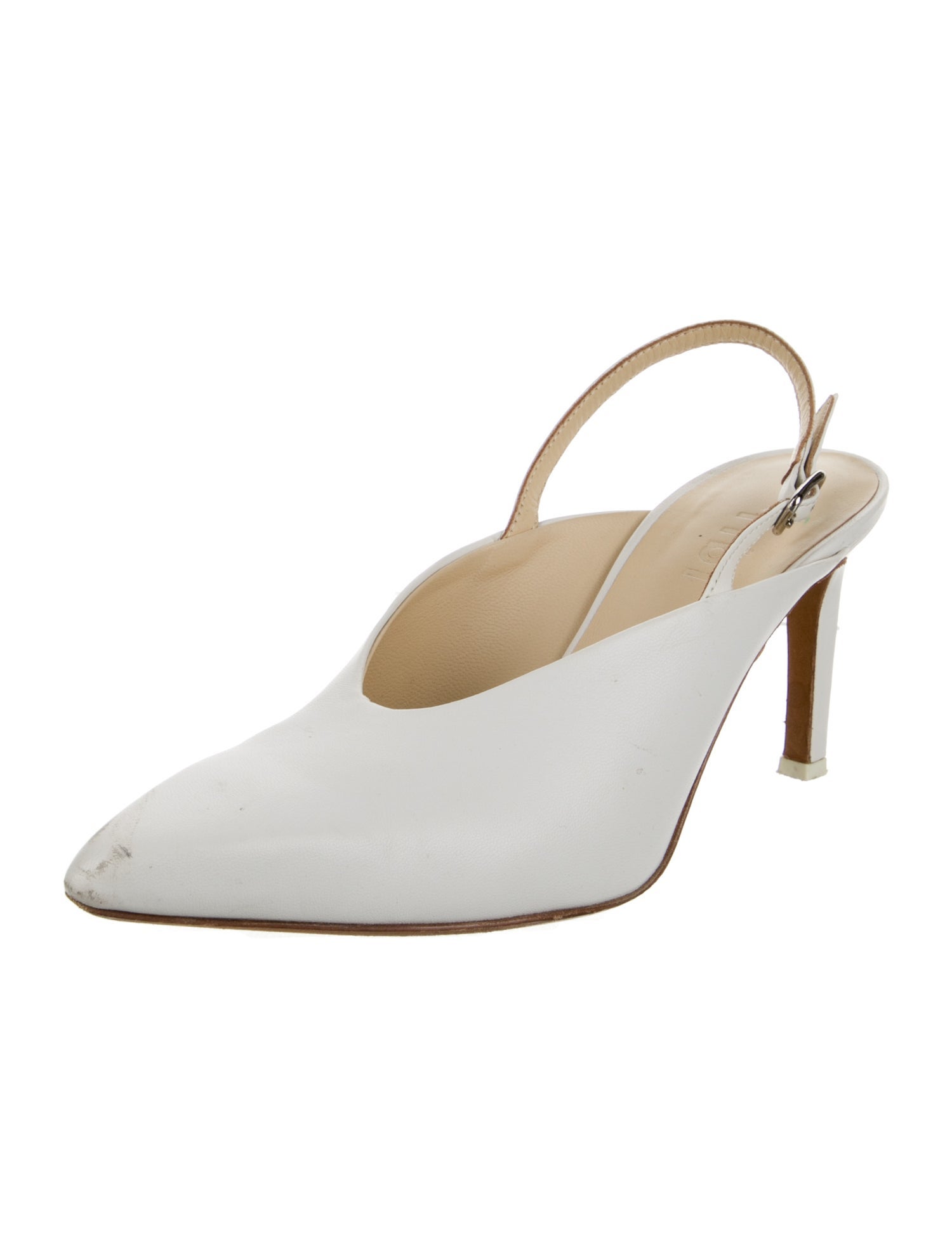 Tibi Leather Slingback Pumps