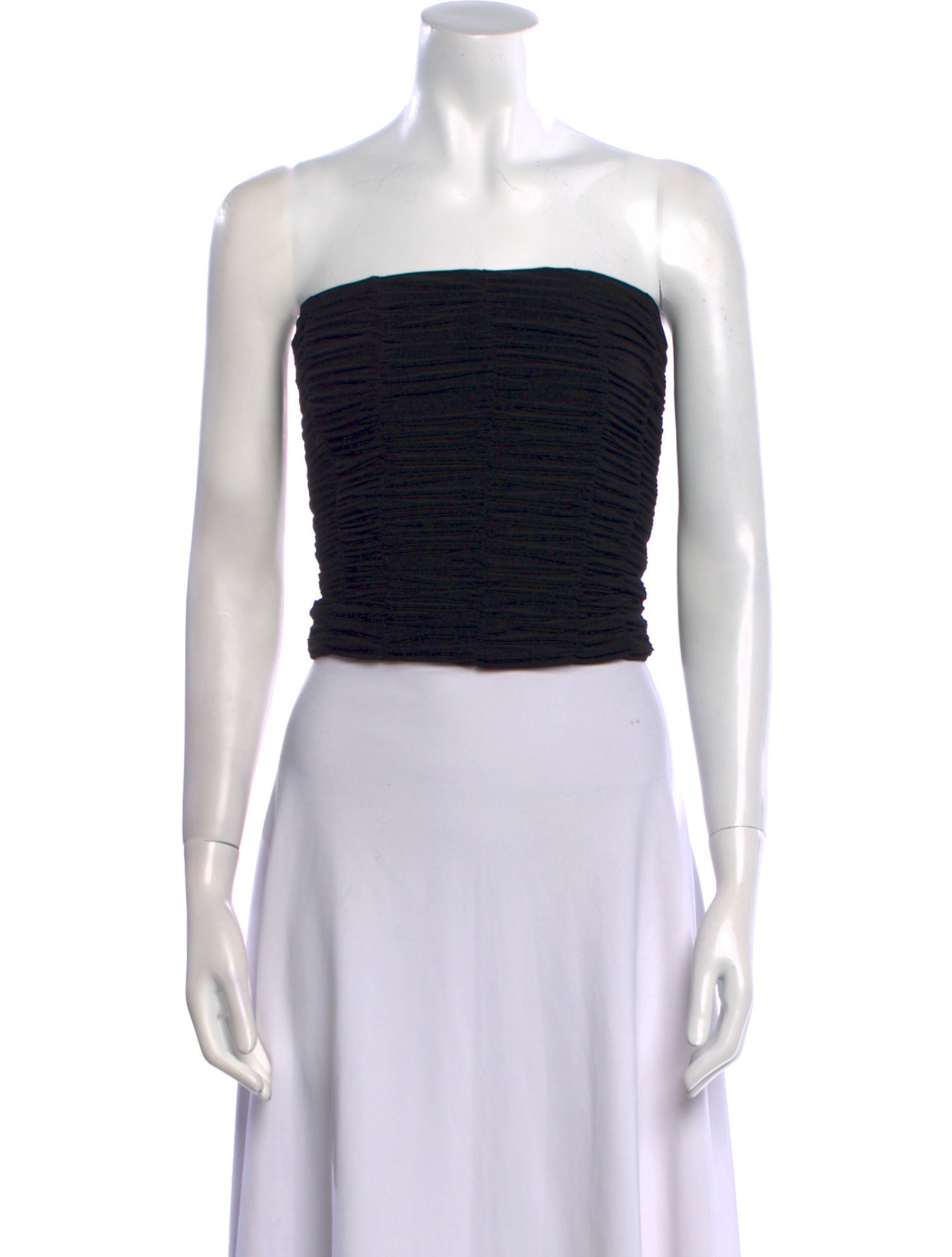 Tibi Strapless Crop Top