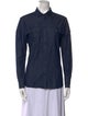 Tibi Long Sleeve Button-Up Top
