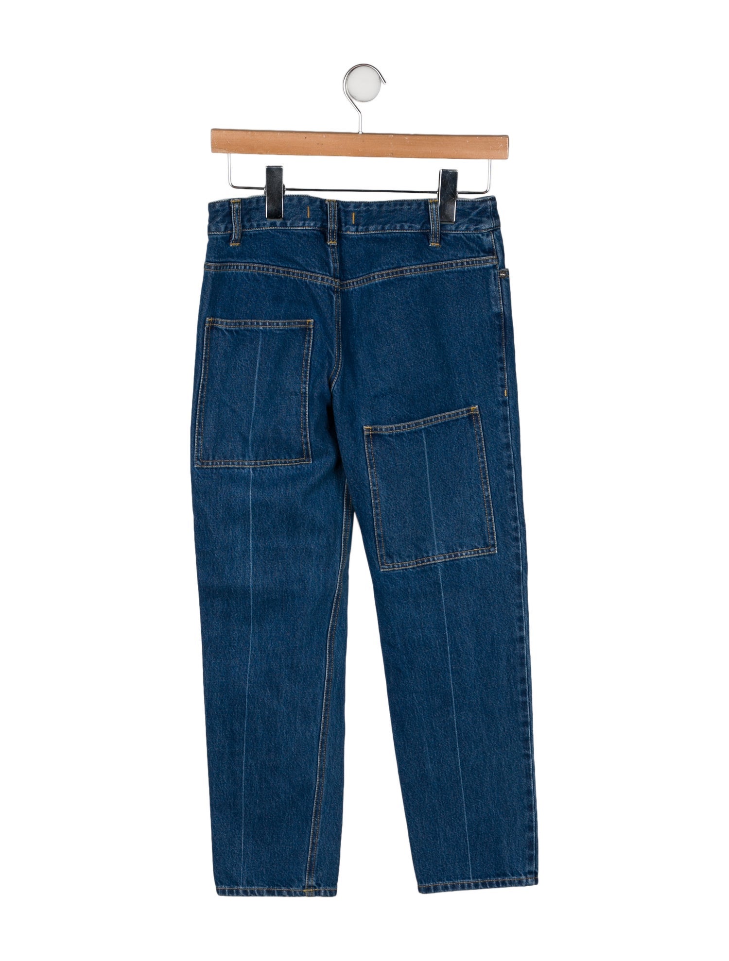 Tibi Mid-Rise Straight Leg Jeans