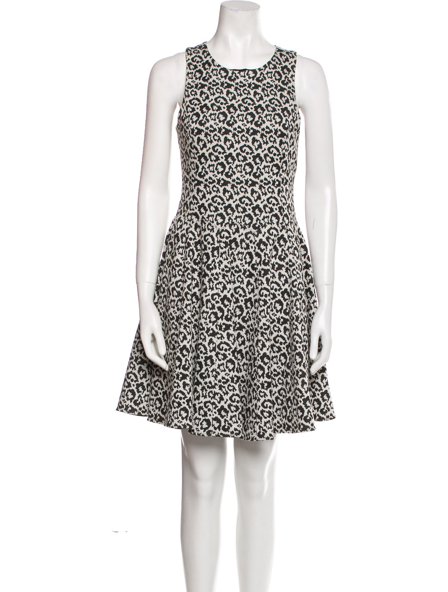 Tibi Animal Print Mini Dress