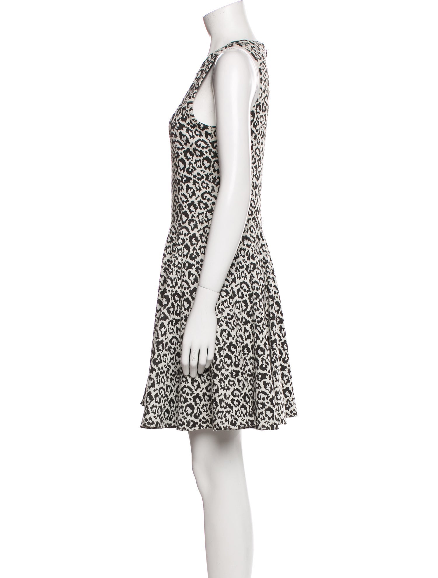 Tibi Animal Print Mini Dress