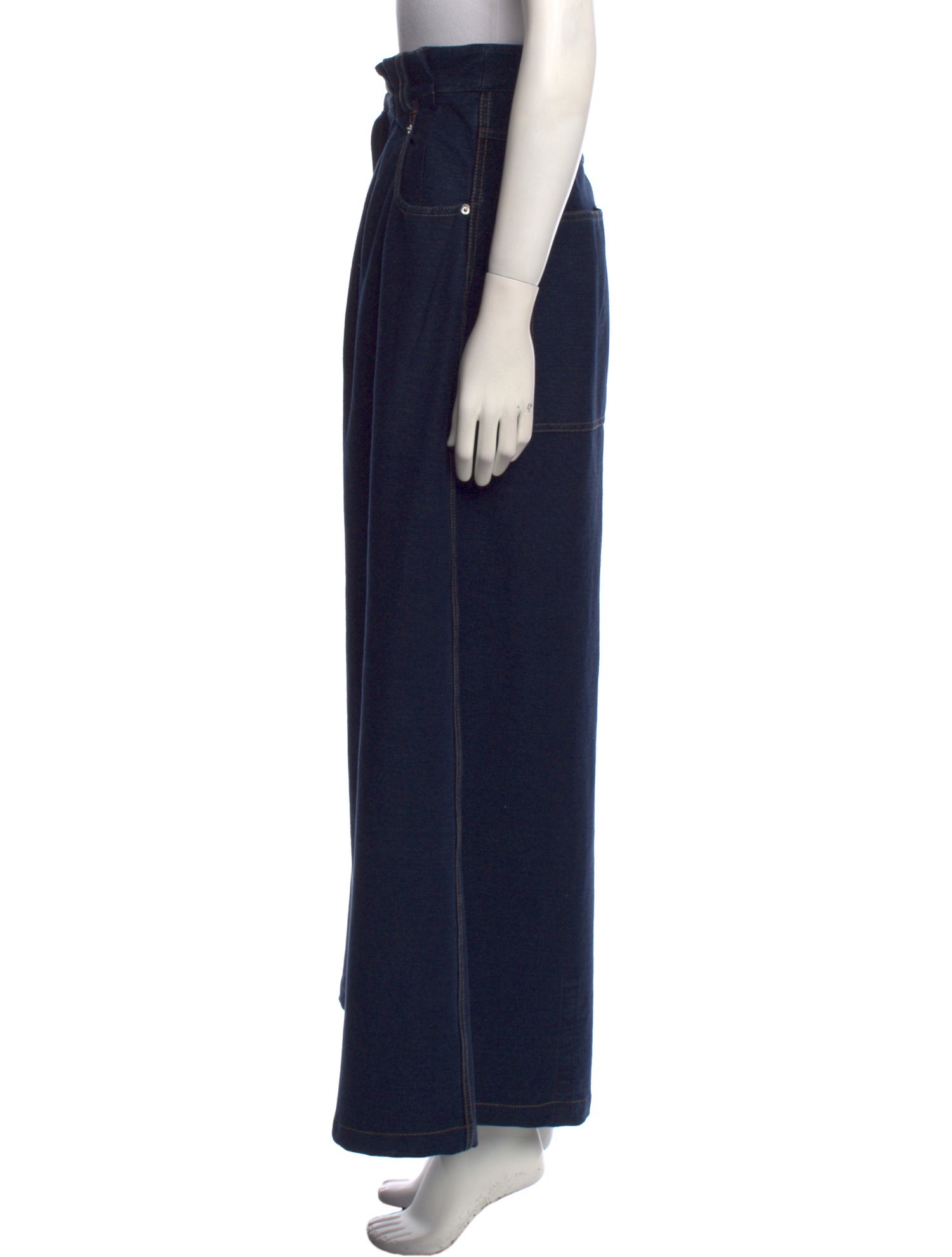 Tibi High-Rise Wide Leg Jeans