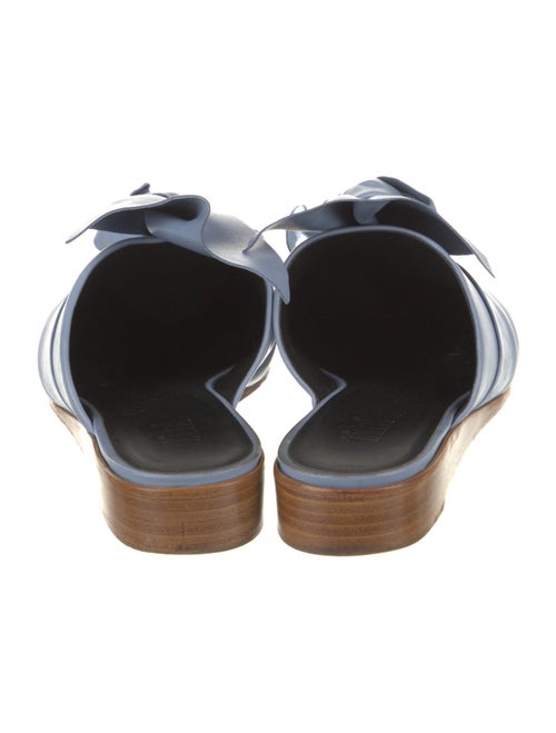 Tibi Leather Bow Accents Mules