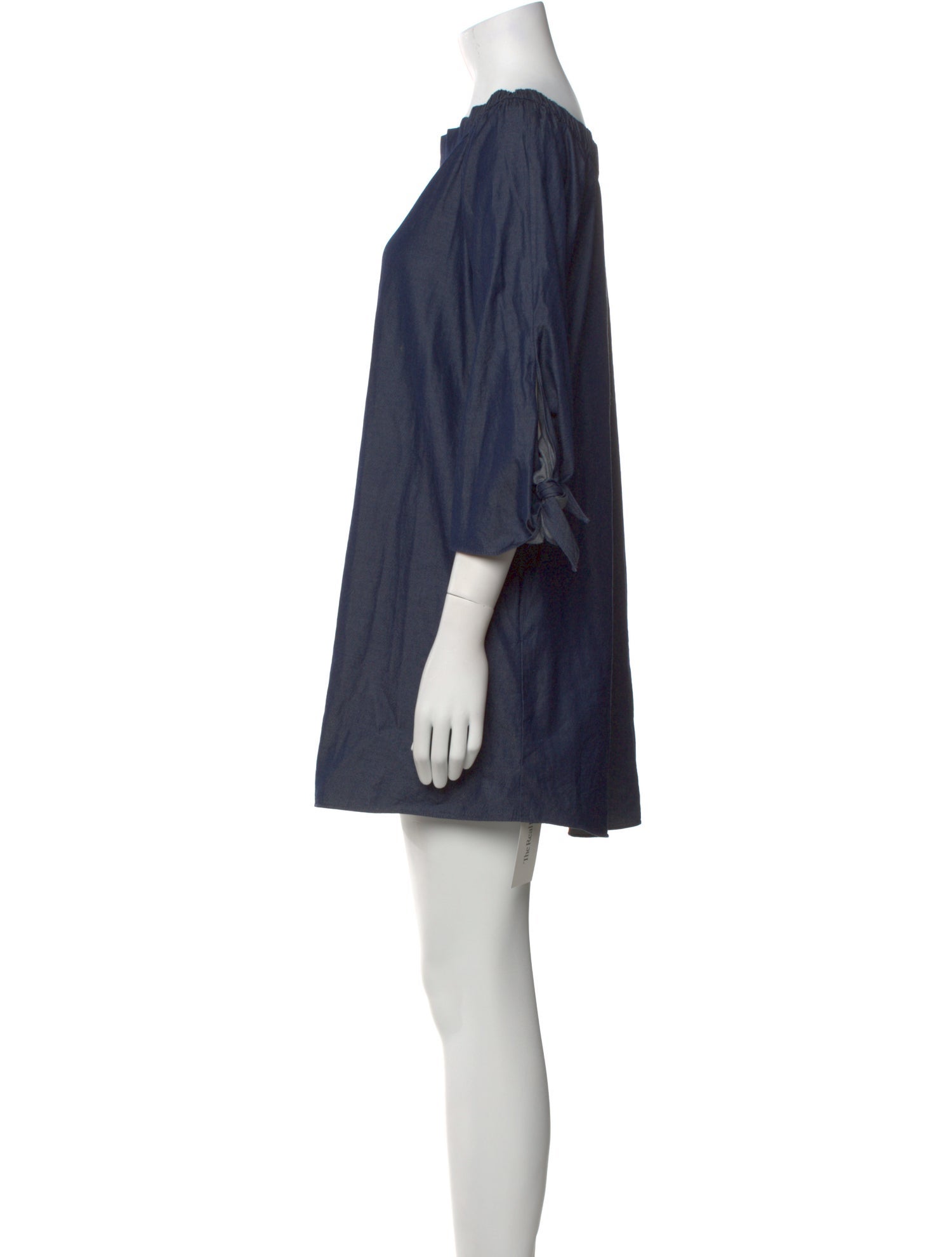 Tibi Bateau Neckline Mini Dress