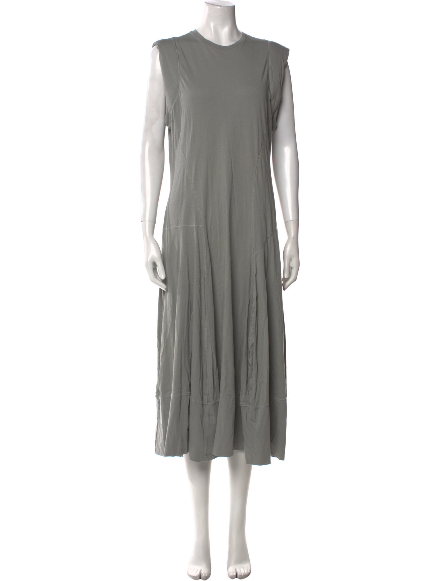 Tibi Crew Neck Long Dress