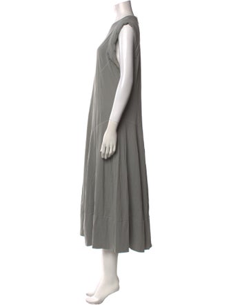 Tibi Crew Neck Long Dress