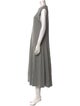 Tibi Crew Neck Long Dress