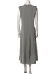 Tibi Crew Neck Long Dress
