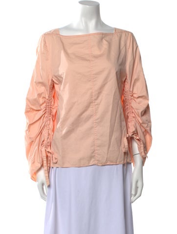 Tibi Tops Asymmetrical Long Sleeve Blouse US 4 | S