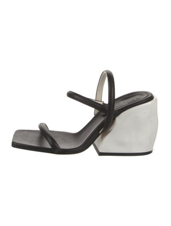 Tibi Leather Slingback Sandals