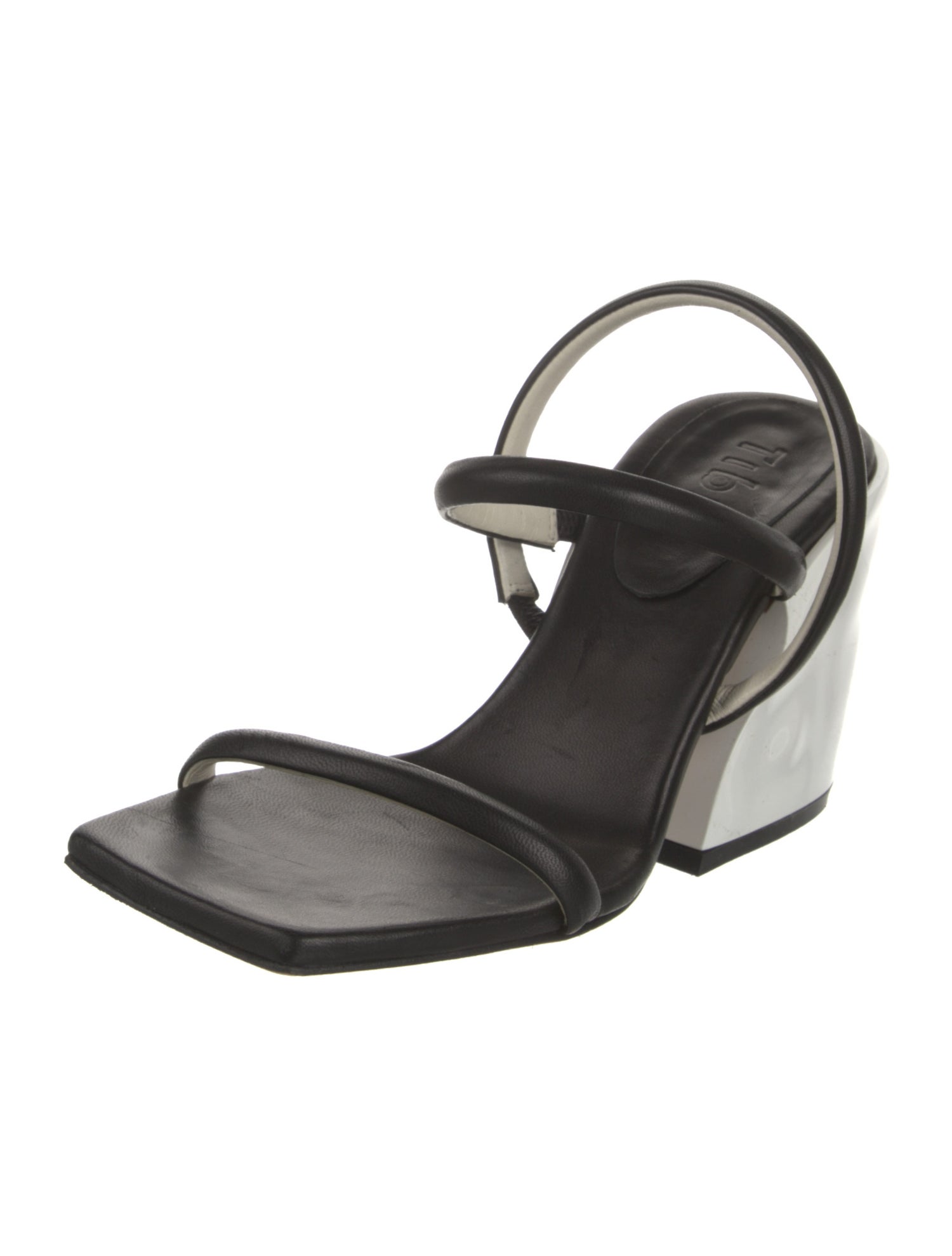 Tibi Leather Slingback Sandals