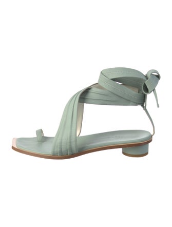 Tibi Leather Slingback Sandals