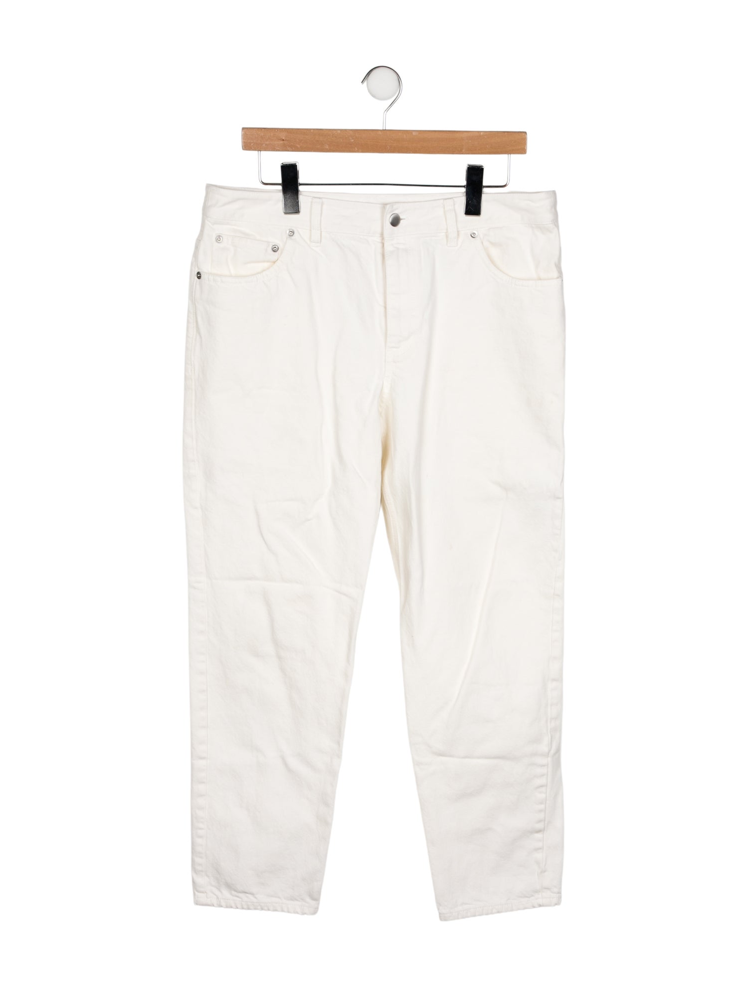 Tibi Mid-Rise Straight Leg Jeans