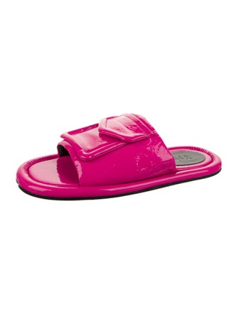 Tibi Patent Leather Flip Flops