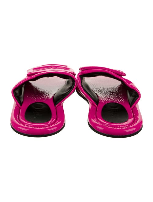 Tibi Patent Leather Flip Flops