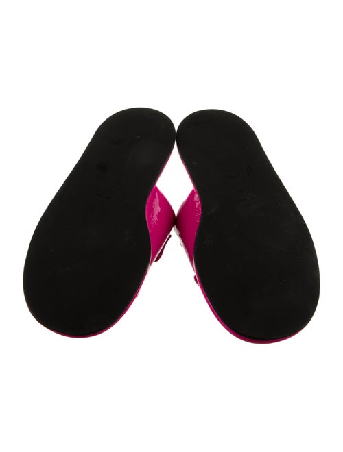 Tibi Patent Leather Flip Flops