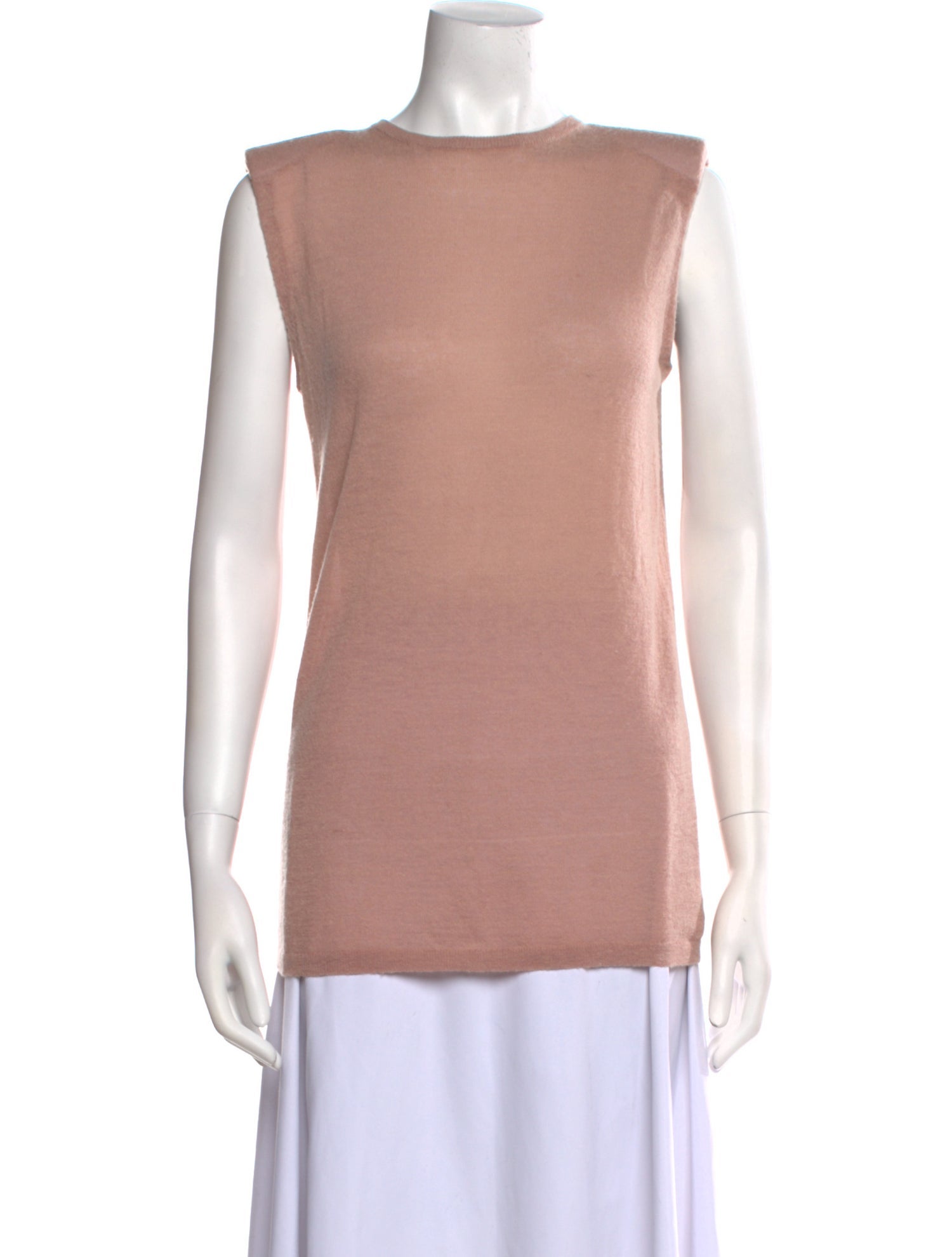 Tibi Crew Neck Sleeveless Top