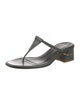Tibi Leather T-Strap Sandals