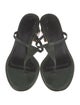 Tibi Leather T-Strap Sandals