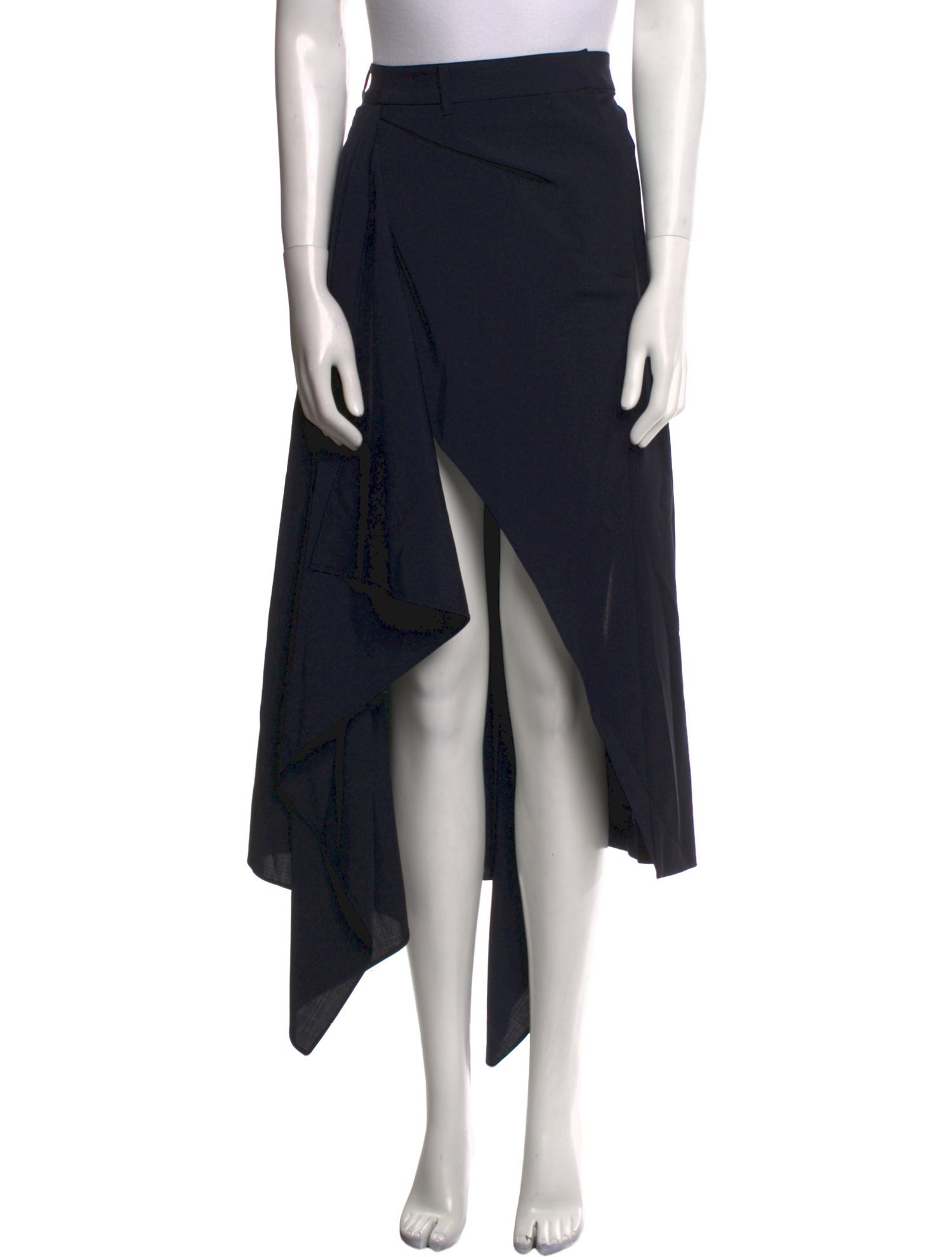ワンピース JEAN PAUL GAULTIER Women Mid Skirts RO370IT005 Black Jean-Paul GAULTIER FEMME Belted Zipper Wrap Skirt Size 40(K