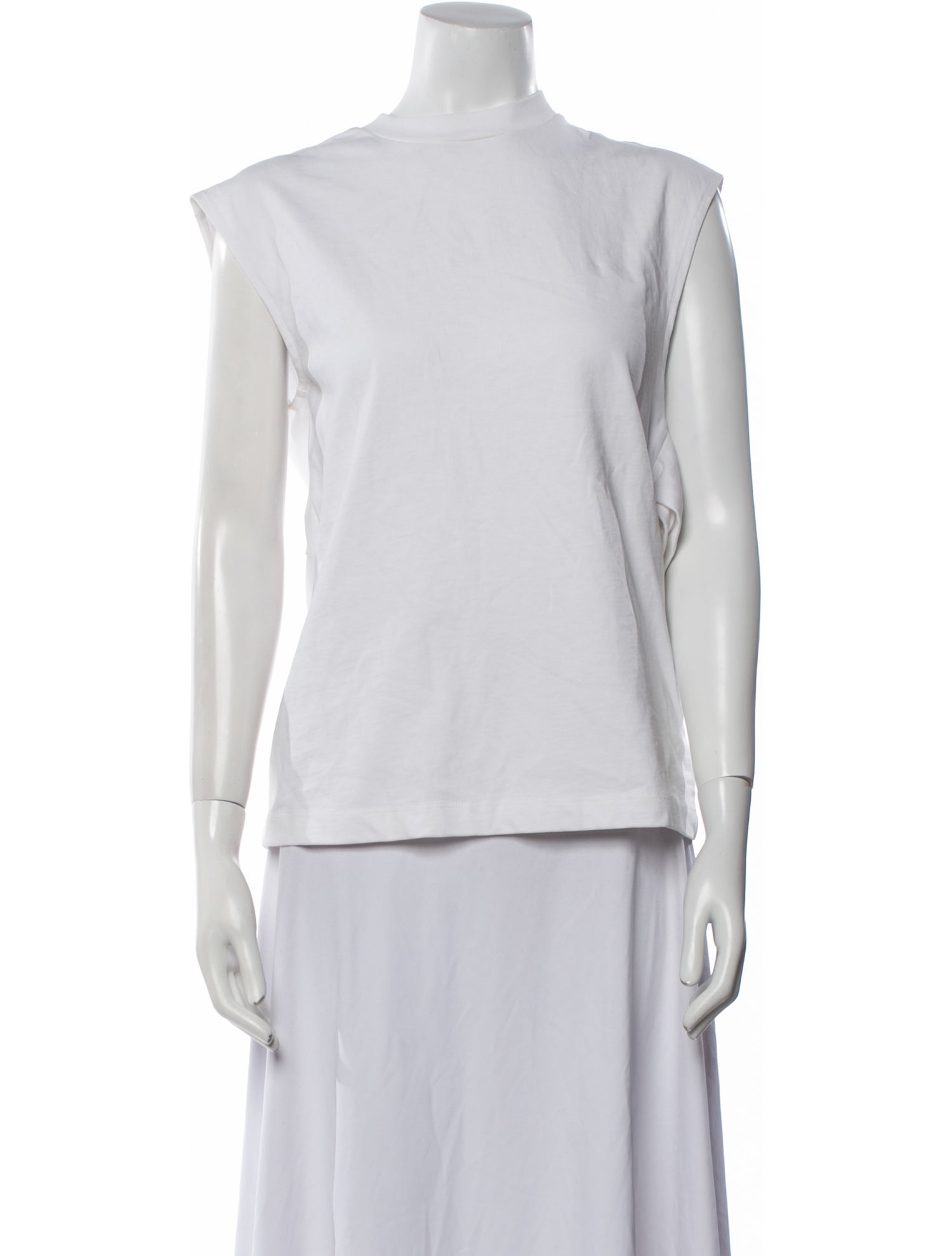 Tibi Mock Neck Sleeveless Top
