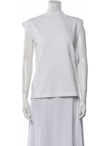 Tibi Tops Mock Neck Sleeveless Top XXS
