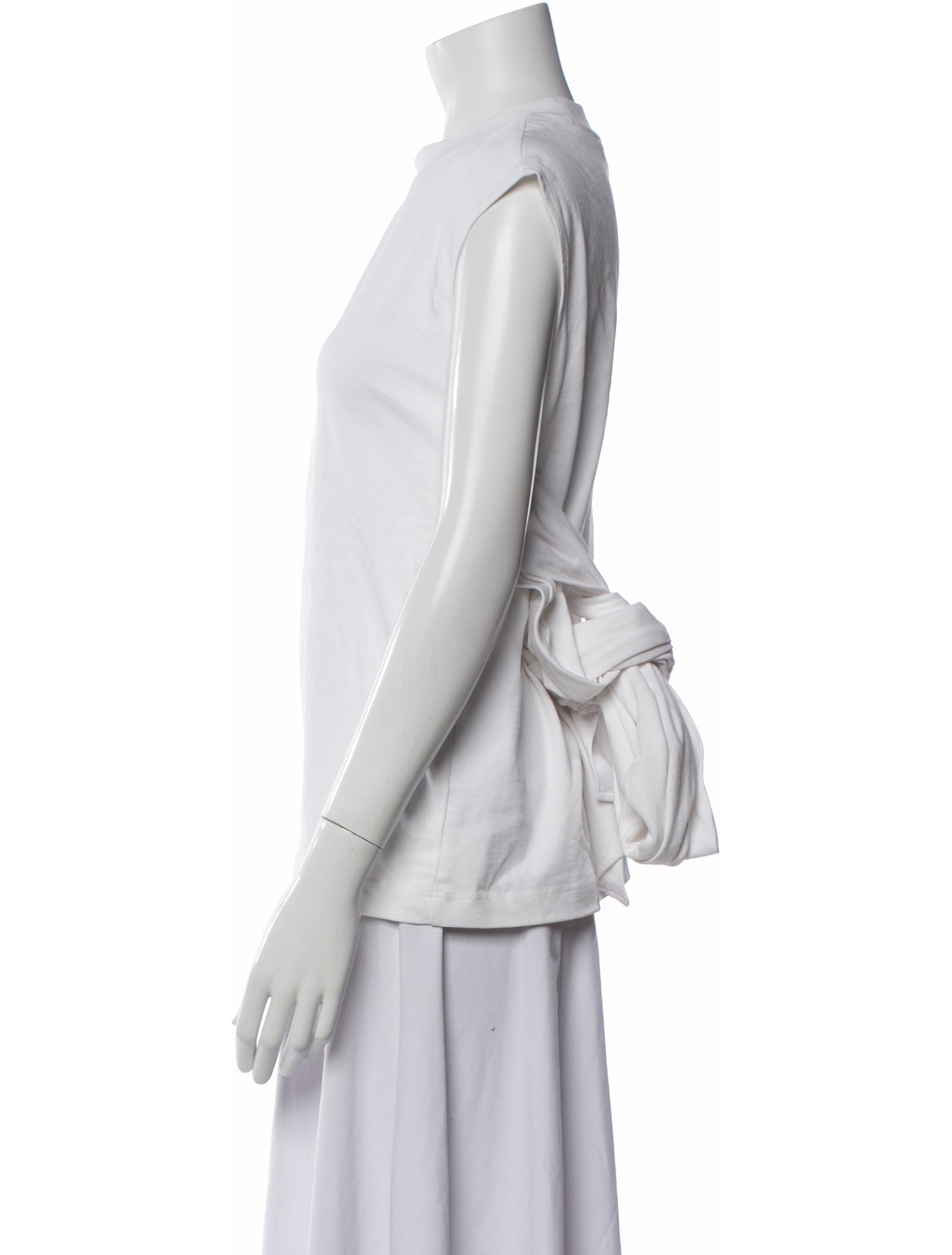 Tibi Mock Neck Sleeveless Top