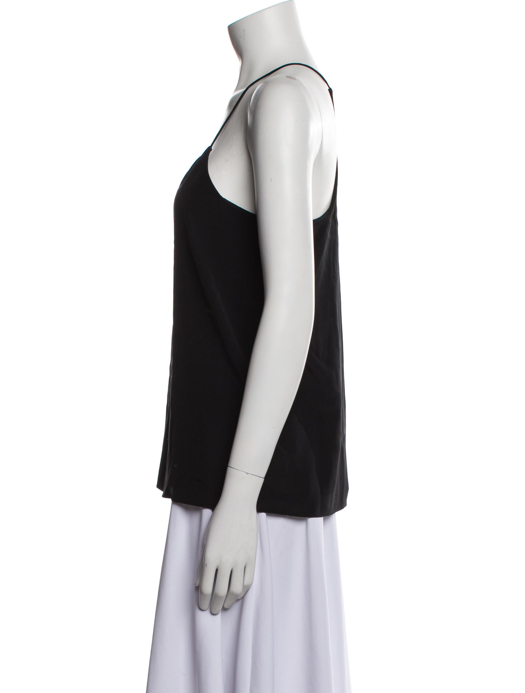 Tibi Silk V-Neck Top
