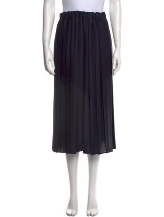 Tibi Pleated Accents Midi Length Skirt