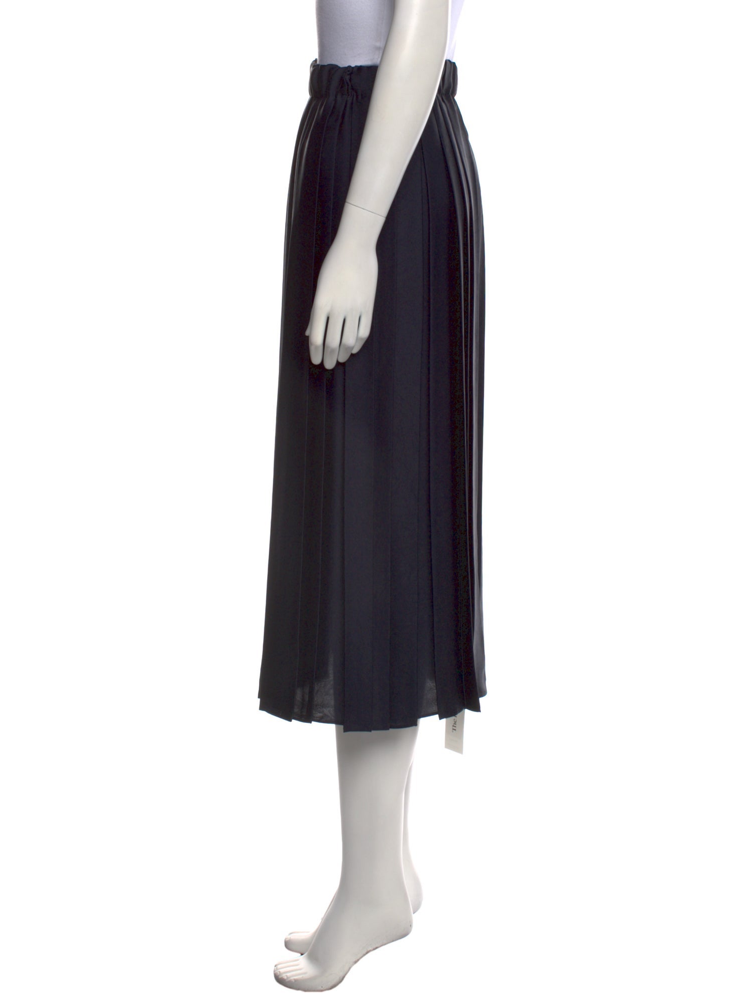 Tibi Pleated Accents Midi Length Skirt