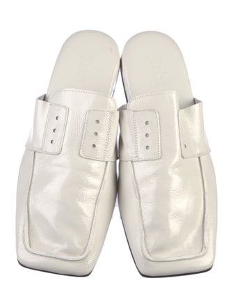 Tibi Patent Leather Slides