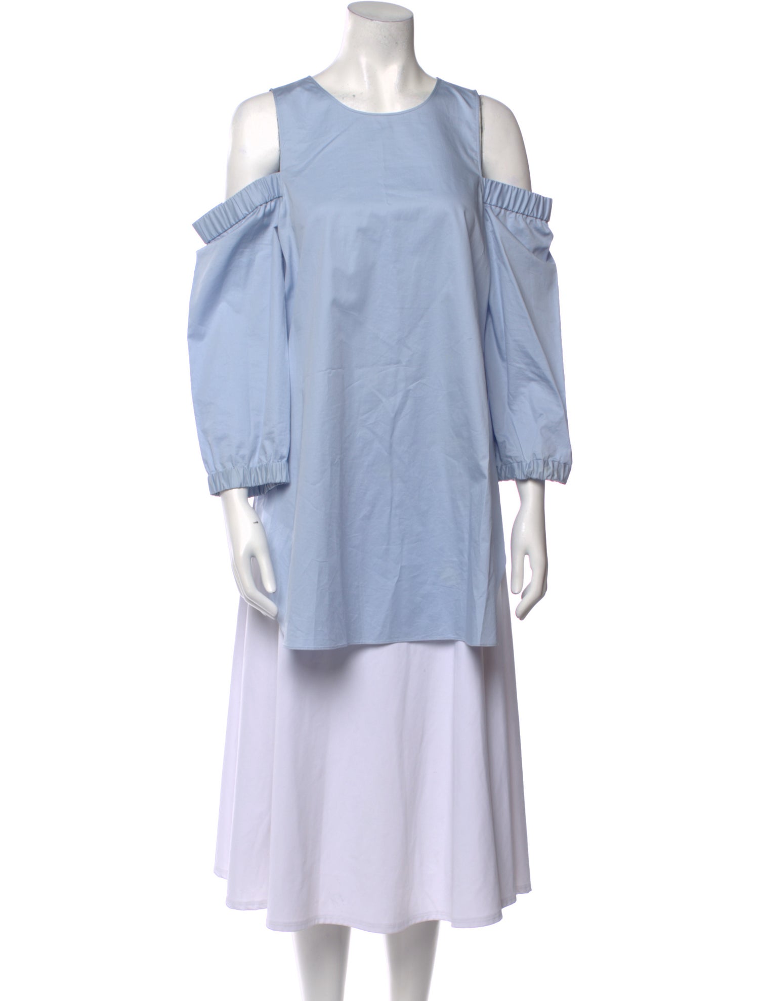 Tibi Crew Neck Long Sleeve Tunic