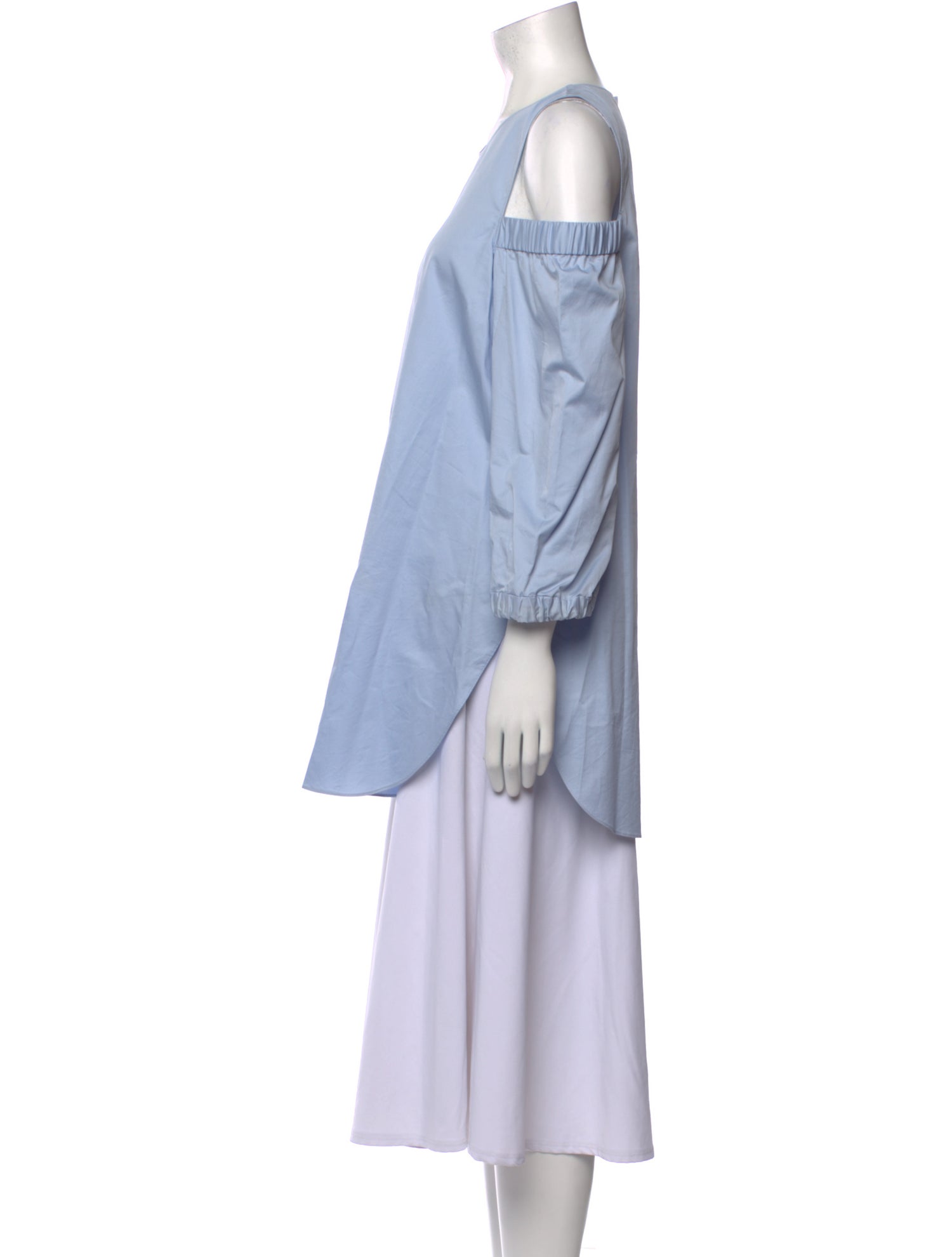 Tibi Crew Neck Long Sleeve Tunic