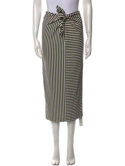Tibi Striped Midi Length Skirt
