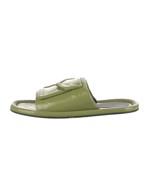 Tibi Patent Leather Slides
