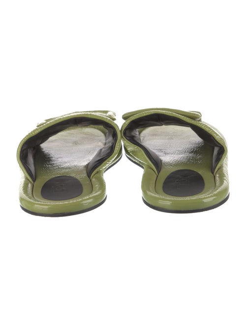 Tibi Patent Leather Slides