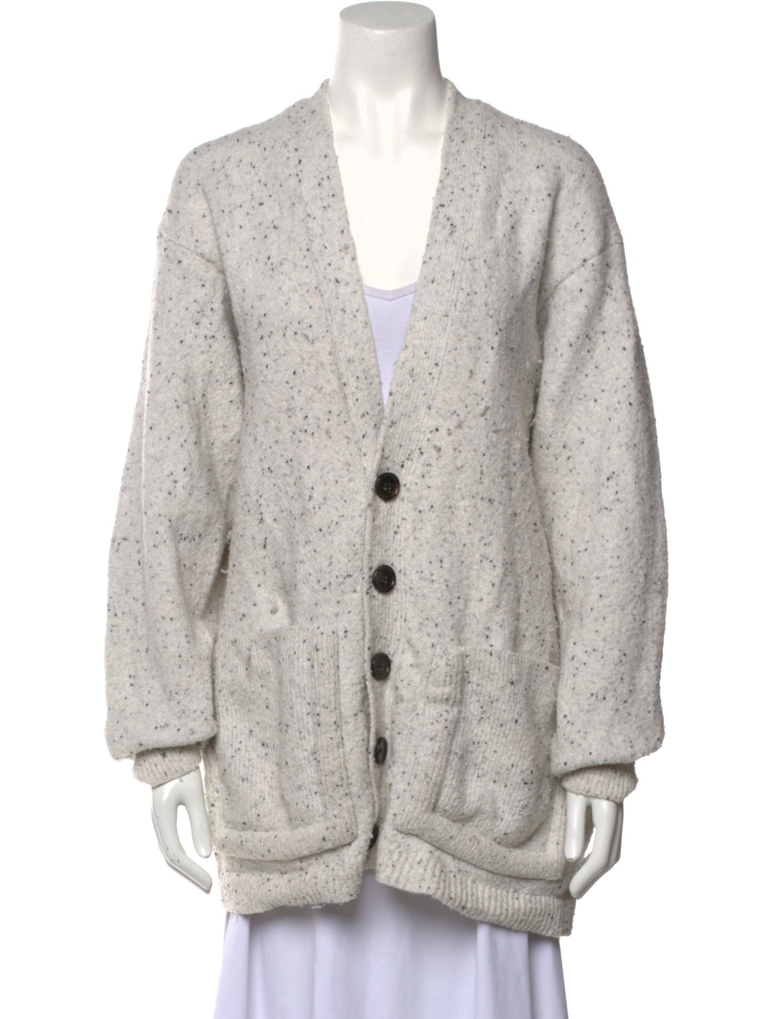 Tibi Wool V-Neck Sweater