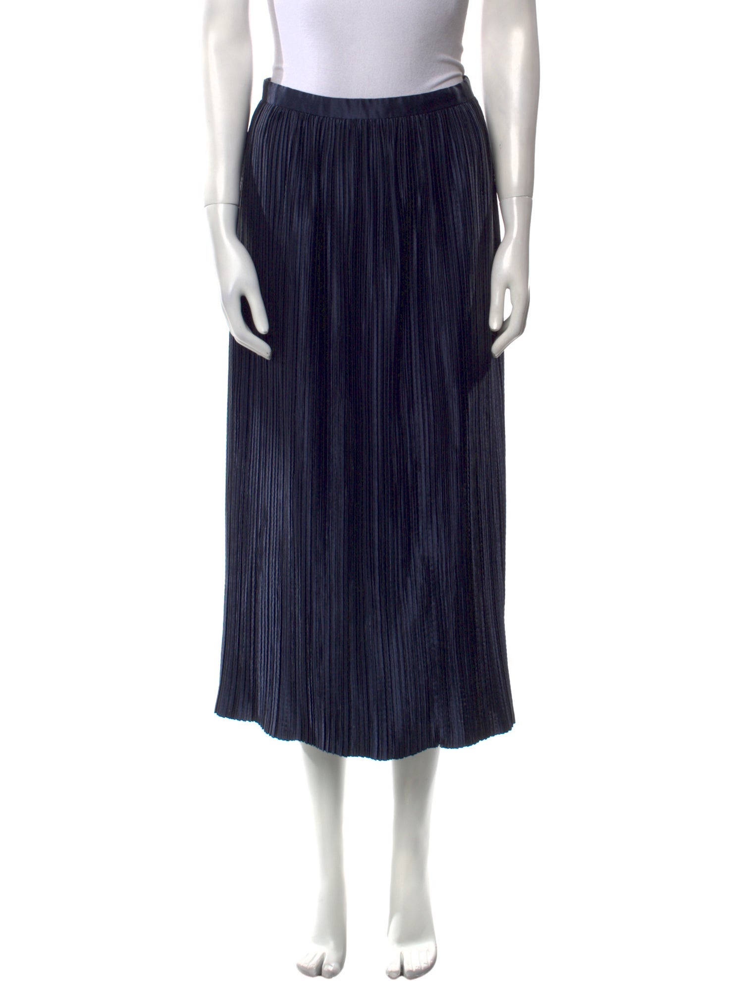 Tibi Striped Midi Length Skirt