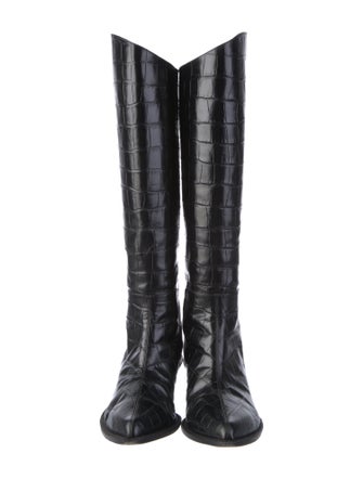 Tibi Leather Riding Boots