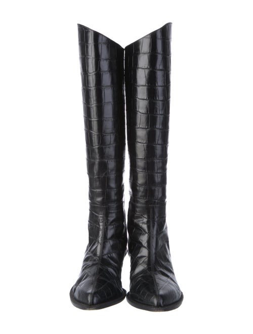 Tibi Leather Riding Boots