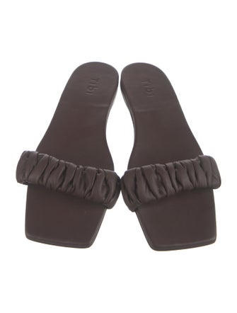 Tibi Leather Slides