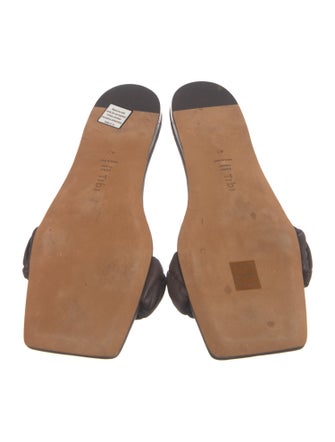 Tibi Leather Slides